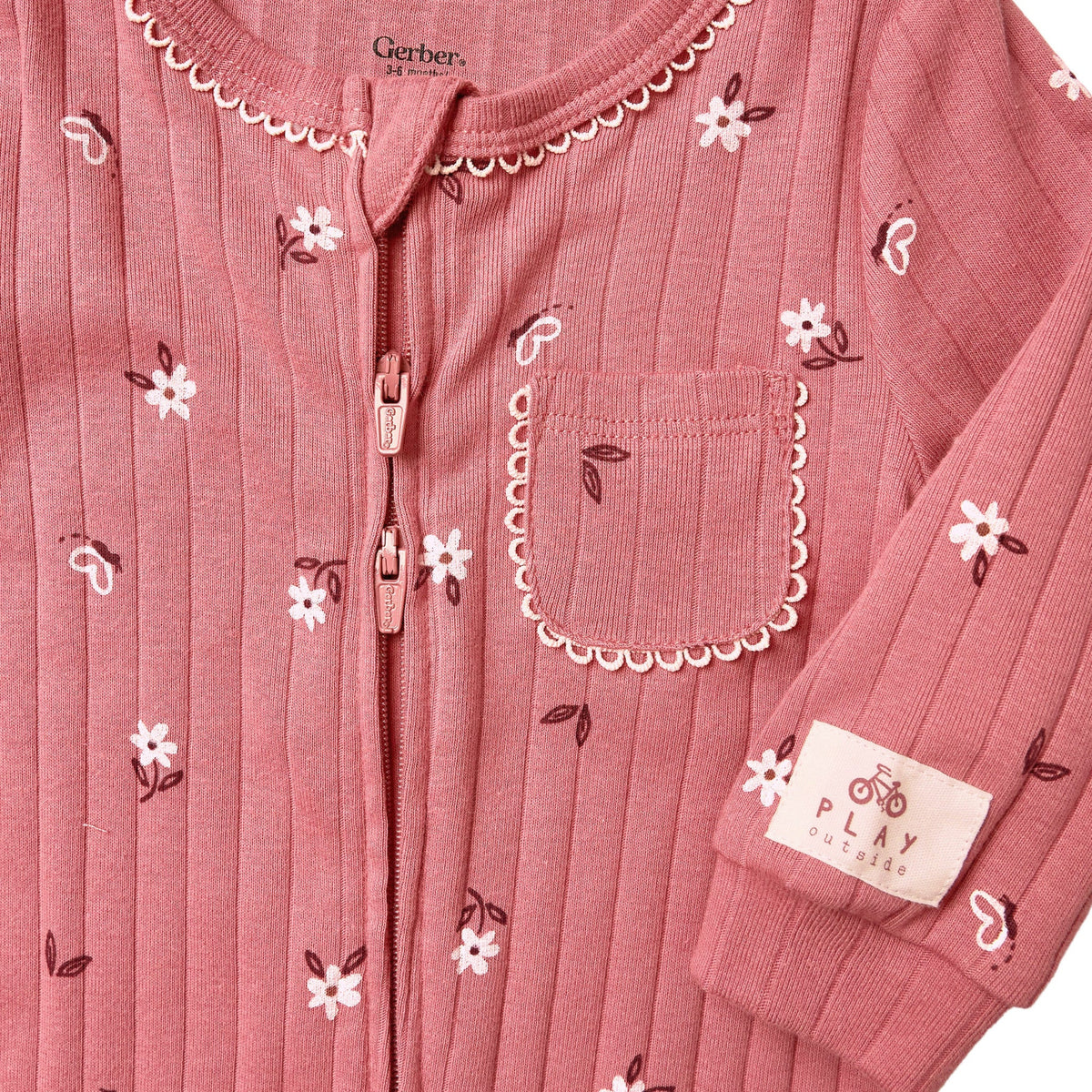 Baby Girls Rose Romper-Gerber Childrenswear Wholesale