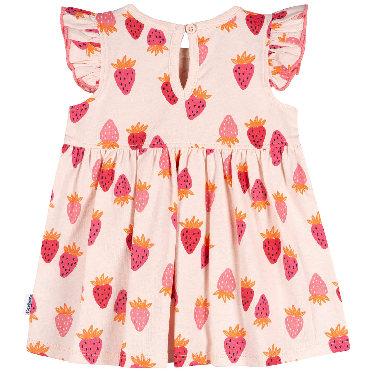 Baby Girls Strawberries Dress, view 4
