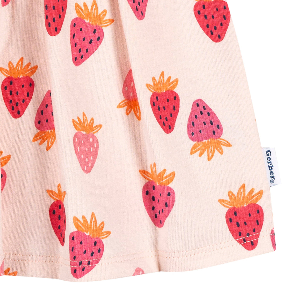 Baby Girls Strawberries Dress, view 3
