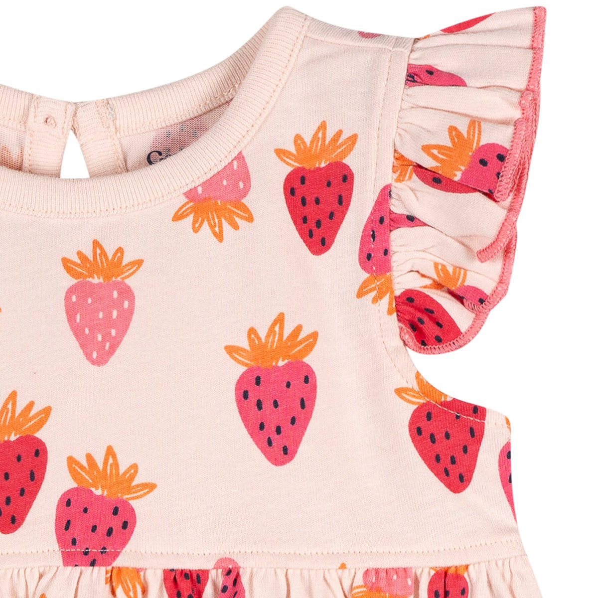 Baby Girls Strawberries Dress, view 2