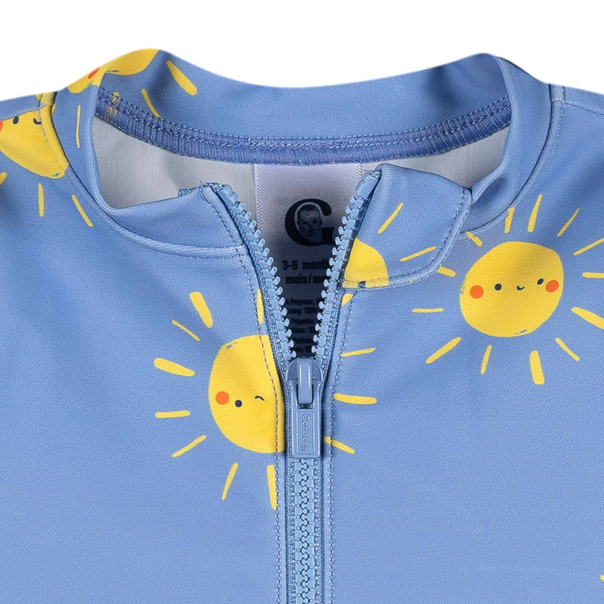 Baby Girls Sunshine Smiles Rashguard Suit, view 3