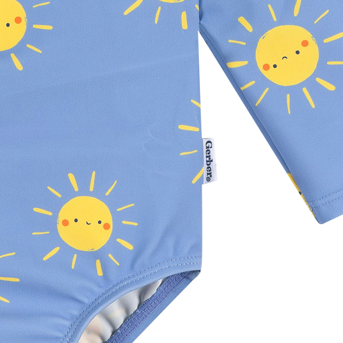 Baby Girls Sunshine Smiles Rashguard Suit, view 4