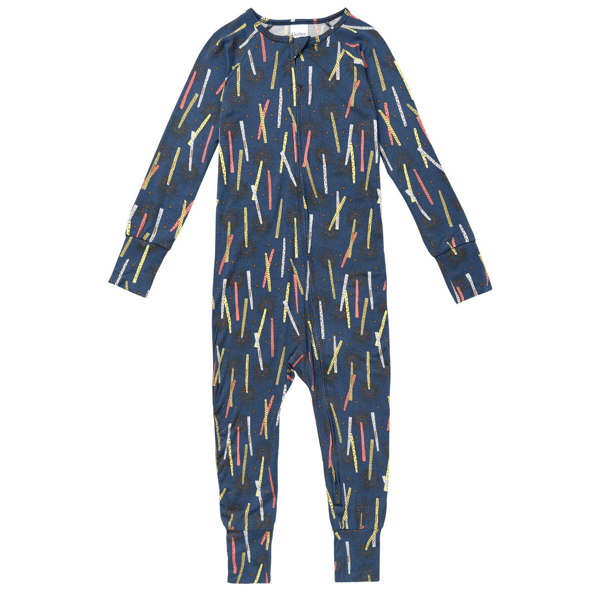 Infant & Toddler Boys Navy Candle Snug Fit Footless Pajamas-Gerber Childrenswear Wholesale