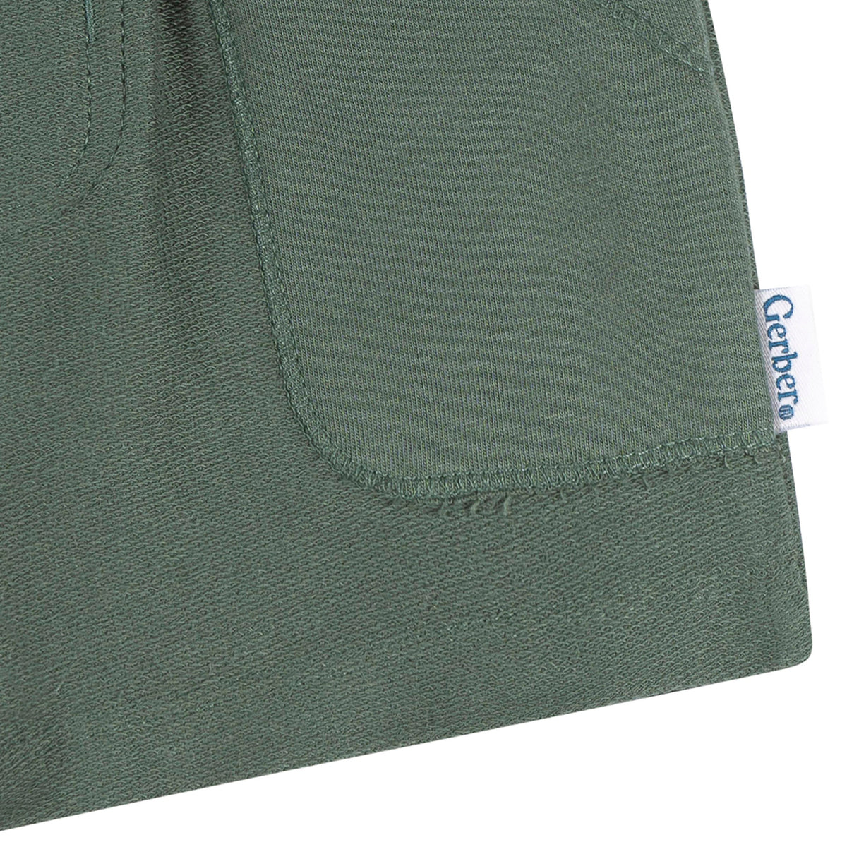 2-Pack Baby & Toddler Boys Green & Tan Knit Shorts-Gerber Childrenswear Wholesale