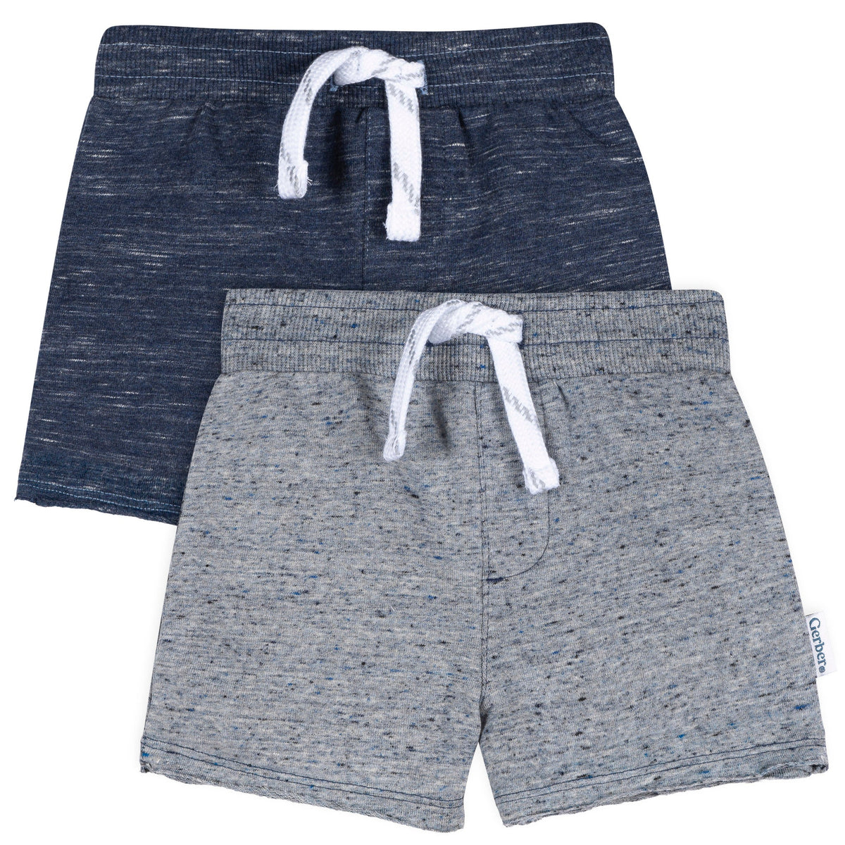 2-Pack Baby & Toddler Boys Blue Knit Shorts-Gerber Childrenswear Wholesale