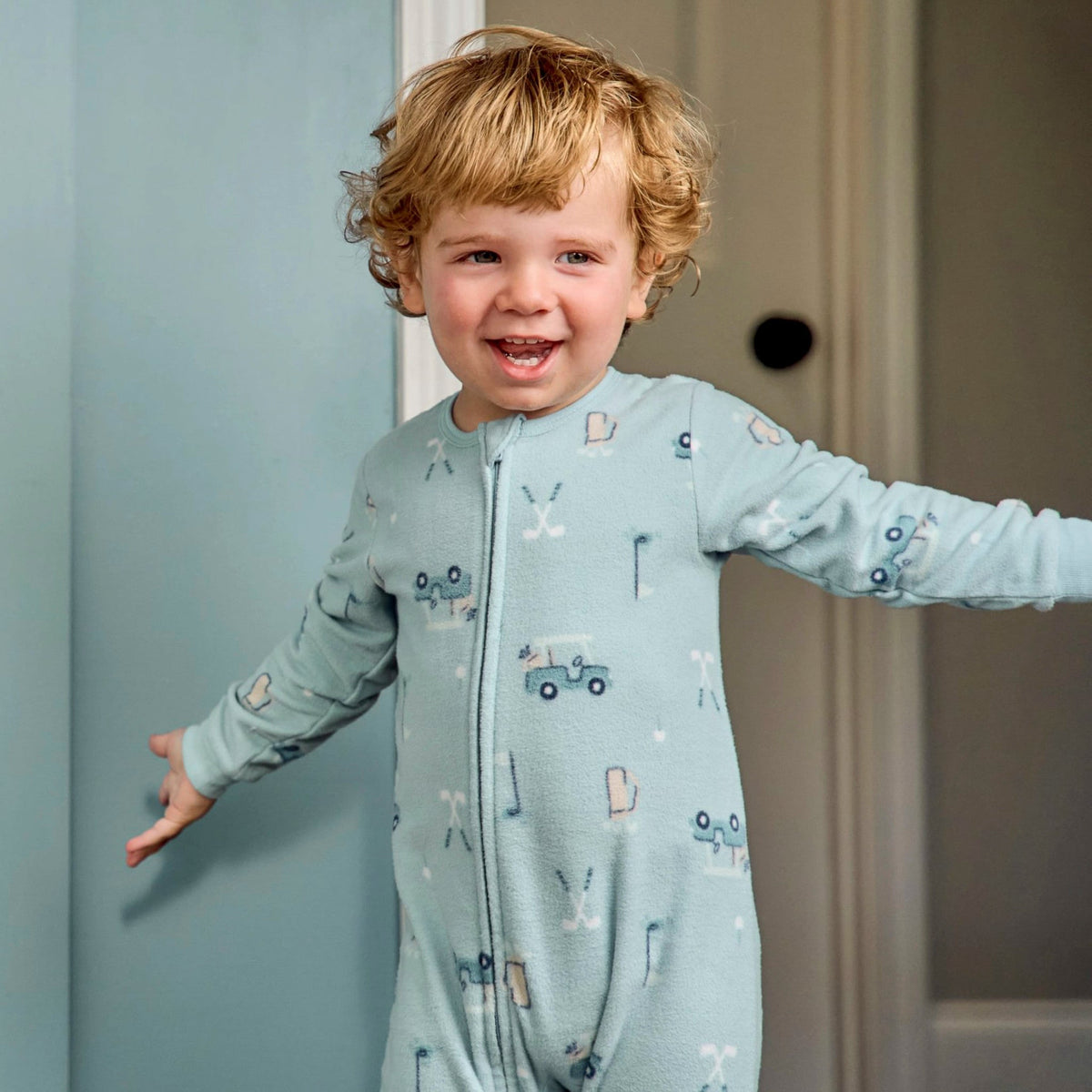 2-Pack Baby & Toddler Boys Golf Footed Fleece Pajamas-Gerber Childrenswear Wholesale
