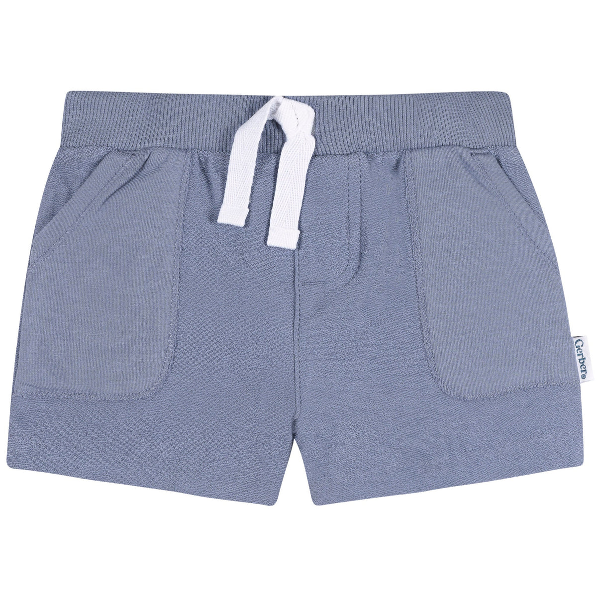 2-Pack Baby & Toddler Boys Blue & Gray Knit Shorts-Gerber Childrenswear Wholesale