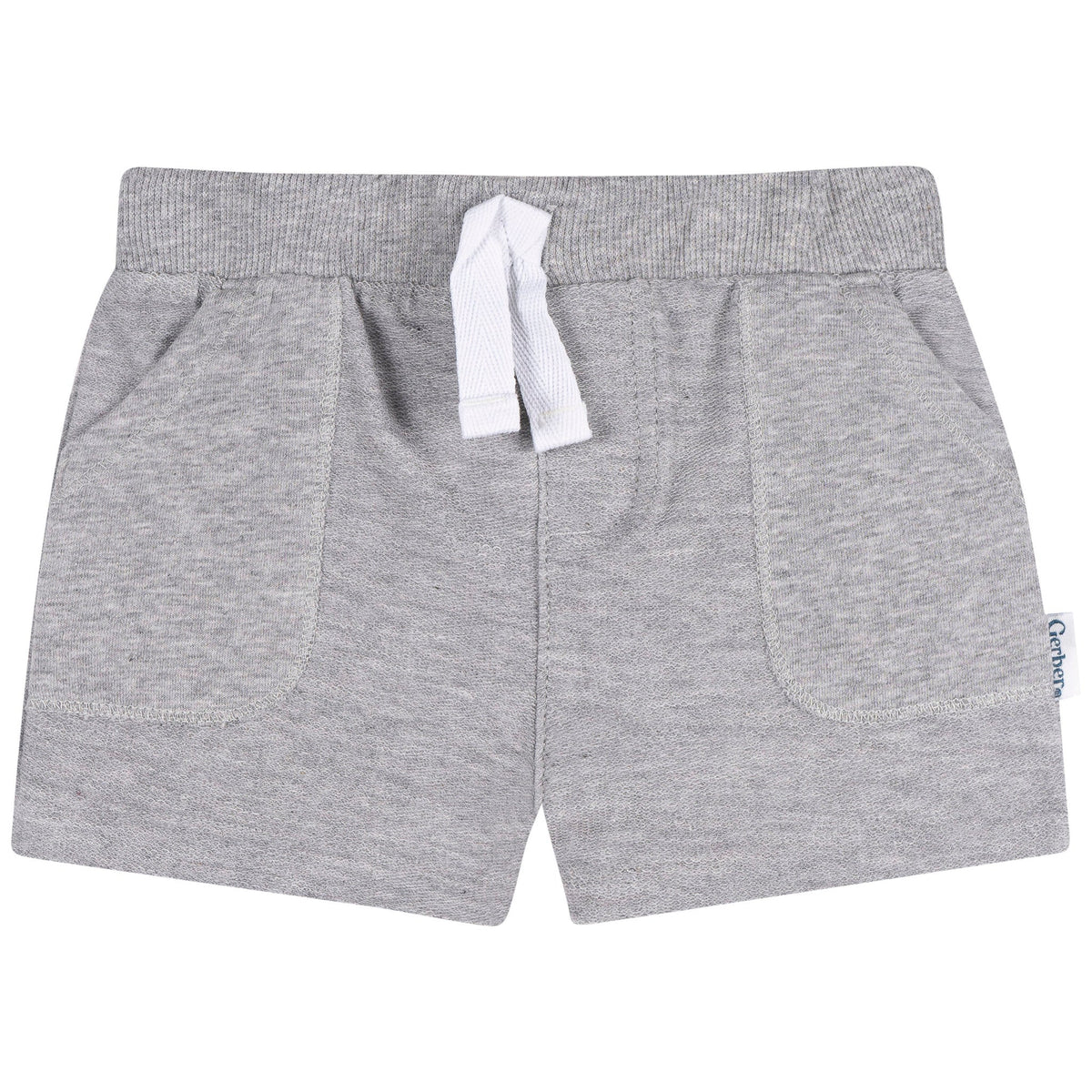 2-Pack Baby & Toddler Boys Blue & Gray Knit Shorts-Gerber Childrenswear Wholesale