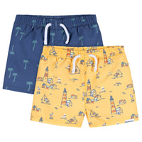 2-Pack Baby & Toddler Boys Lighthouse Swim Trunks
