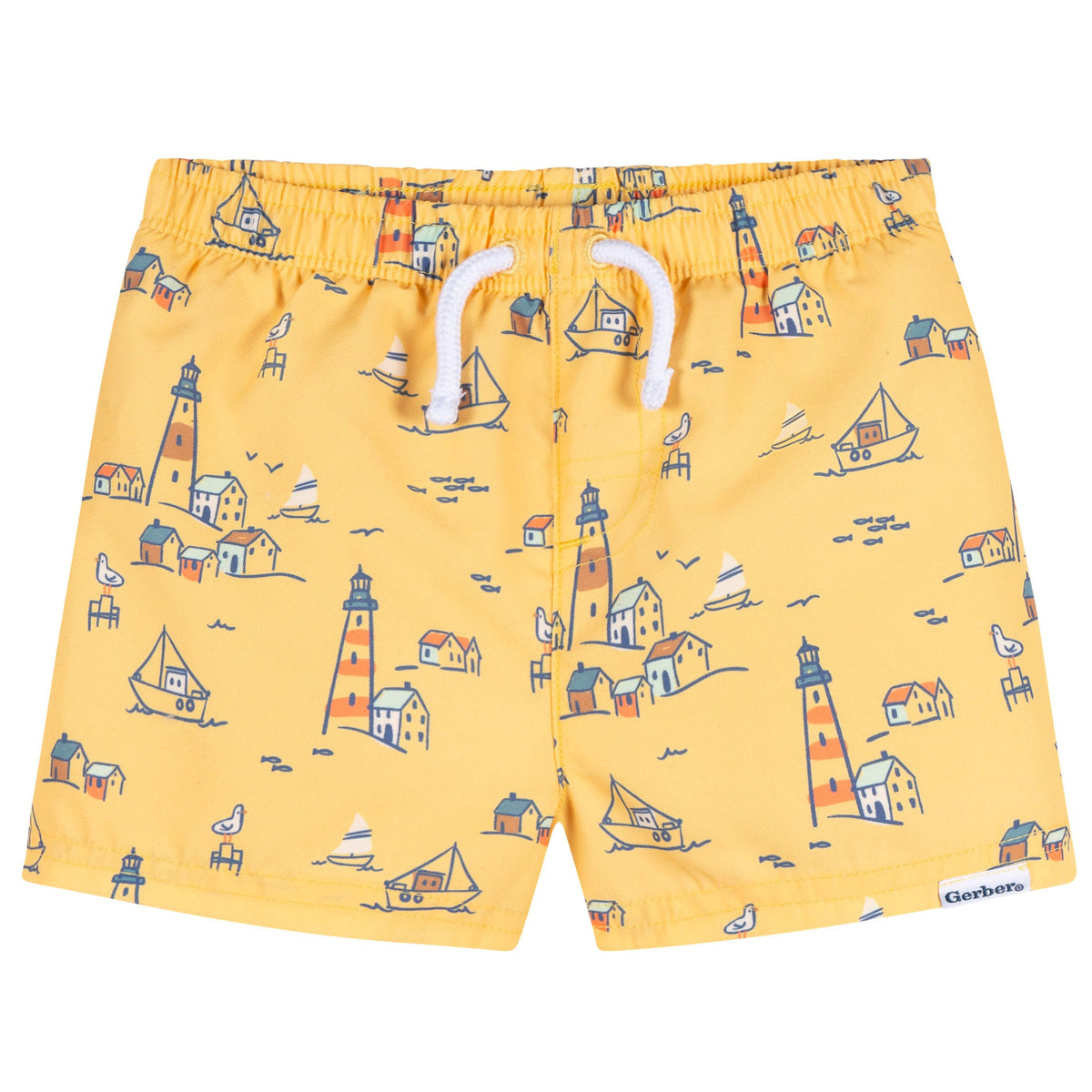 2-Pack Baby & Toddler Boys Lighthouse Swim Trunks, view 6