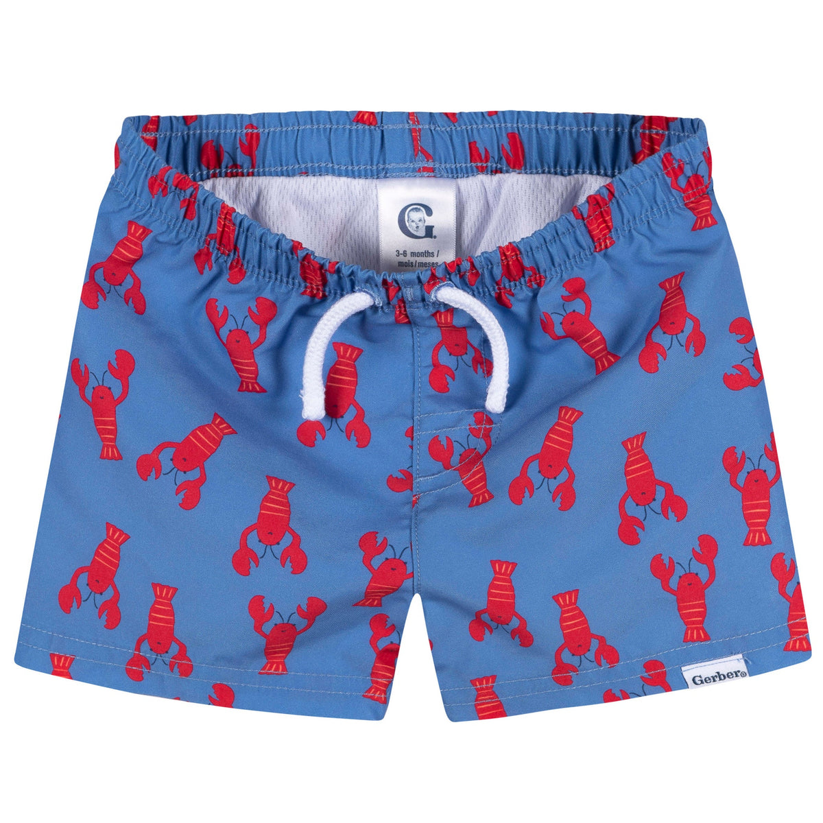 2-Pack Baby & Toddler Boys Lobsters Swim Trunks, view 7