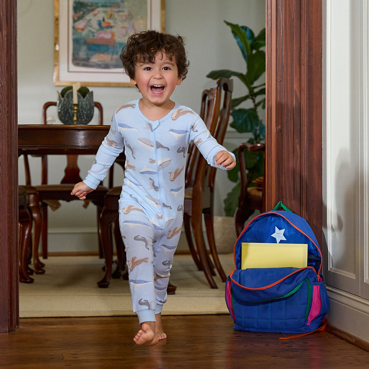 2-Pack Baby & Toddler Boys Ocean Mammals Snug Fit Footless Pajamas