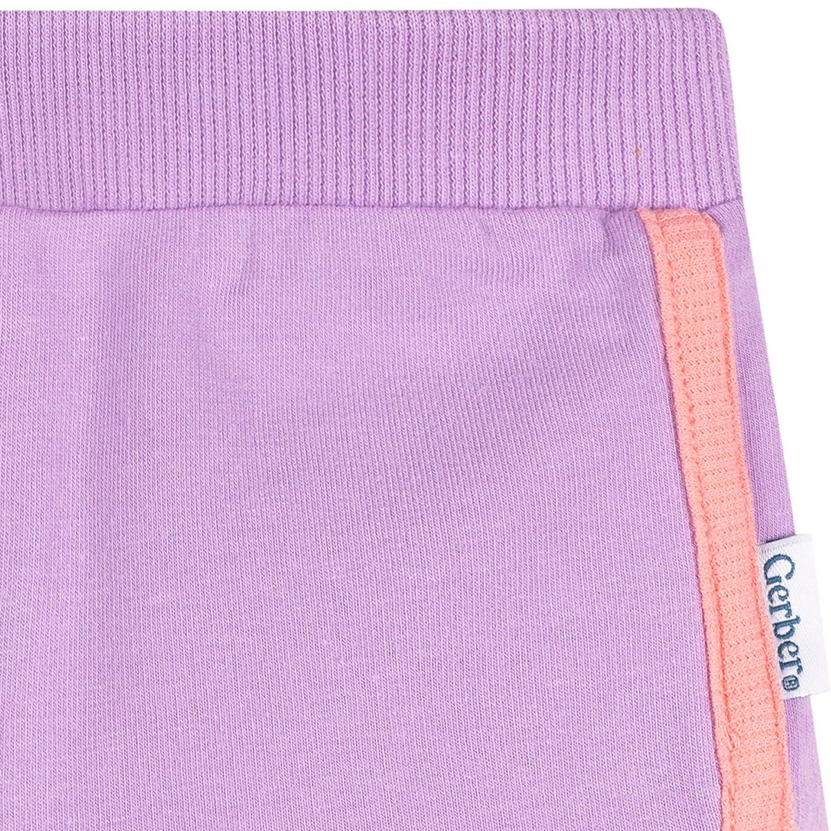 2-Pack Baby & Toddler Girls Aqua & Purple Knit Dolphin Shorts-Gerber Childrenswear Wholesale