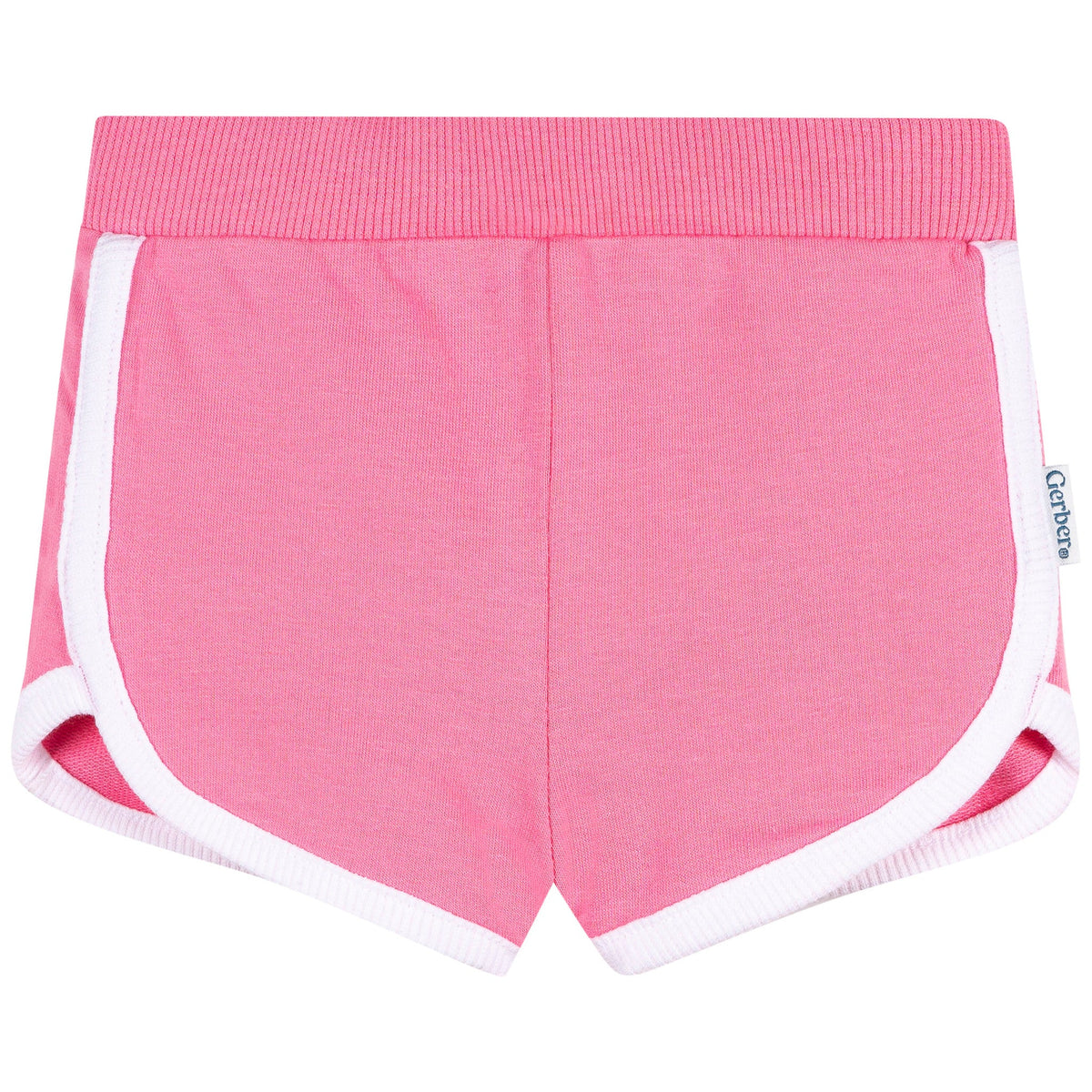 2-Pack Baby & Toddler Girls Green & Pink Knit Dolphin Shorts-Gerber Childrenswear Wholesale