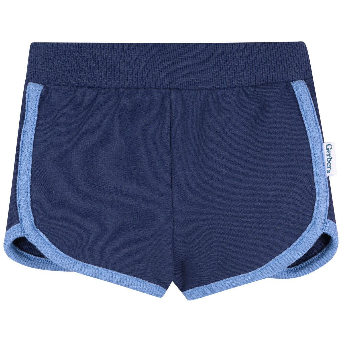 2-Pack Baby & Toddler Girls Pink & Blue Knit Dolphin Shorts-Gerber Childrenswear Wholesale