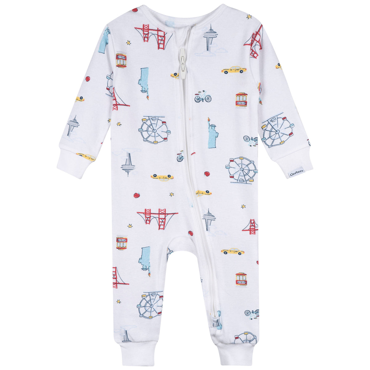 2-Pack Baby & Toddler Neutral City Snug Fit Footless Pajamas