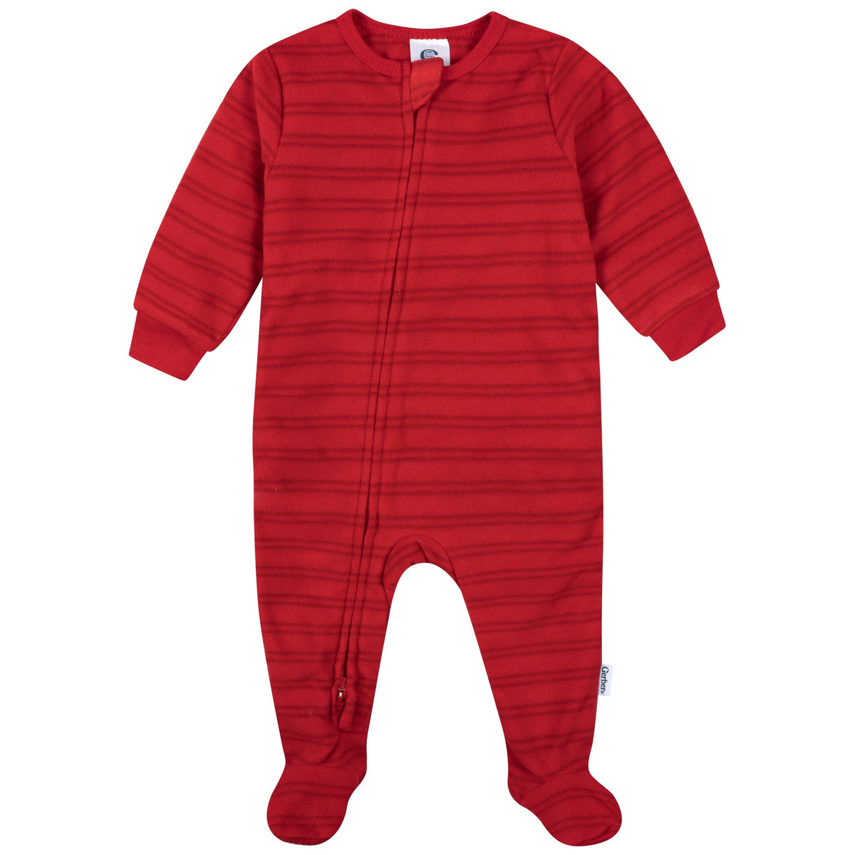 2-Pack Baby & Toddler Neutral Santas Footed Fleece Pajamas-Gerber Childrenswear Wholesale
