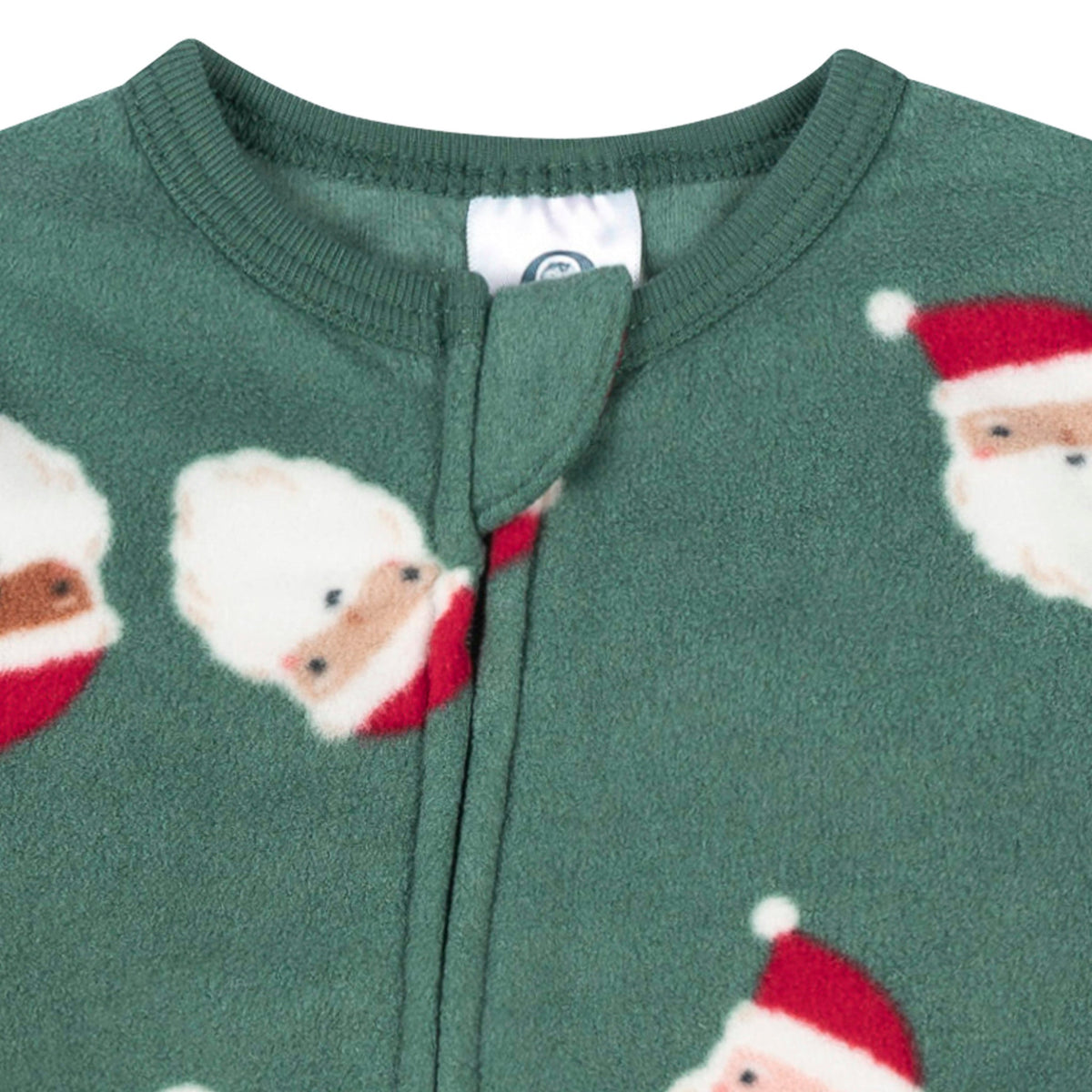 2-Pack Baby & Toddler Neutral Santas Footed Fleece Pajamas-Gerber Childrenswear Wholesale