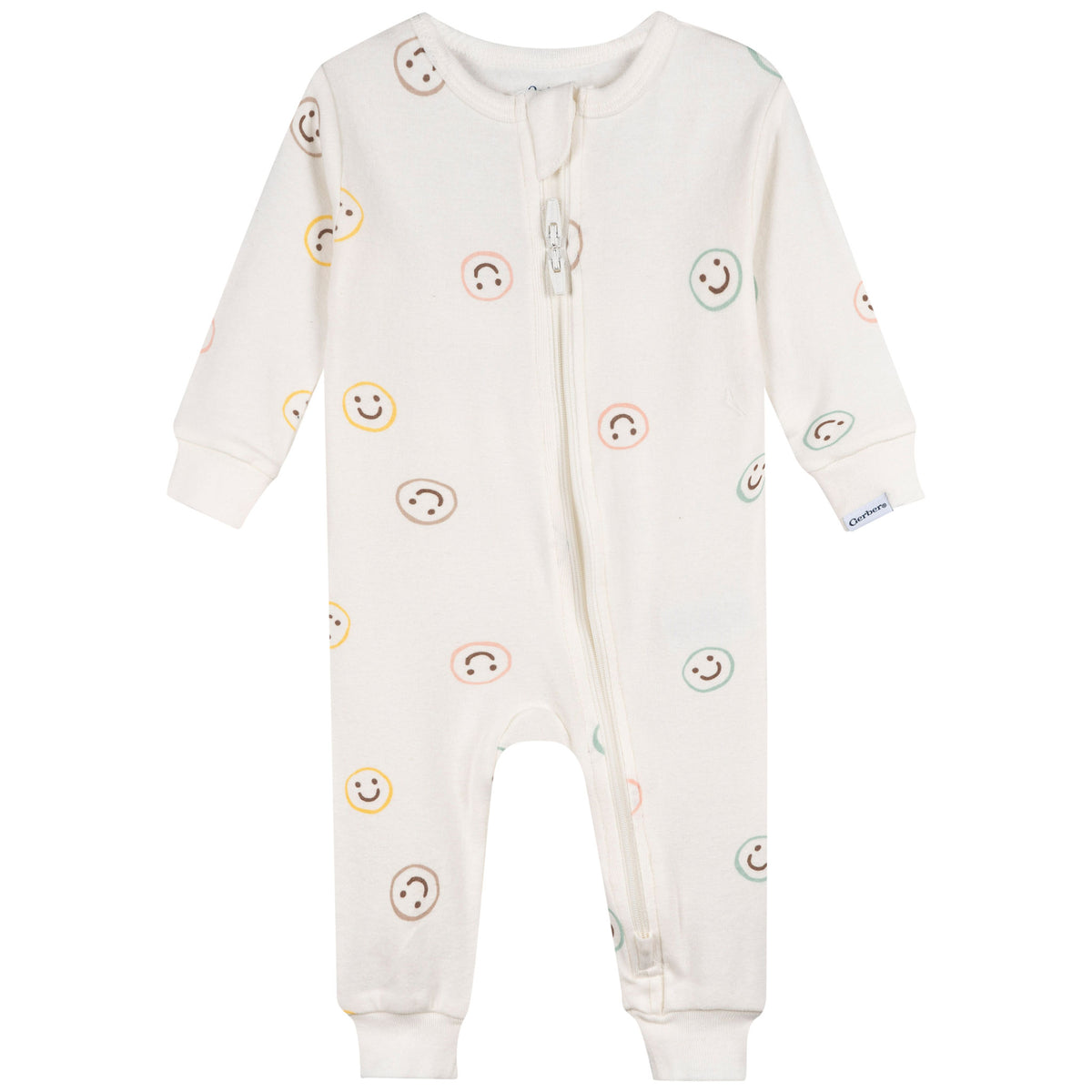 2-Pack Baby & Toddler Neutral Smiley Snug Fit Footless Pajamas