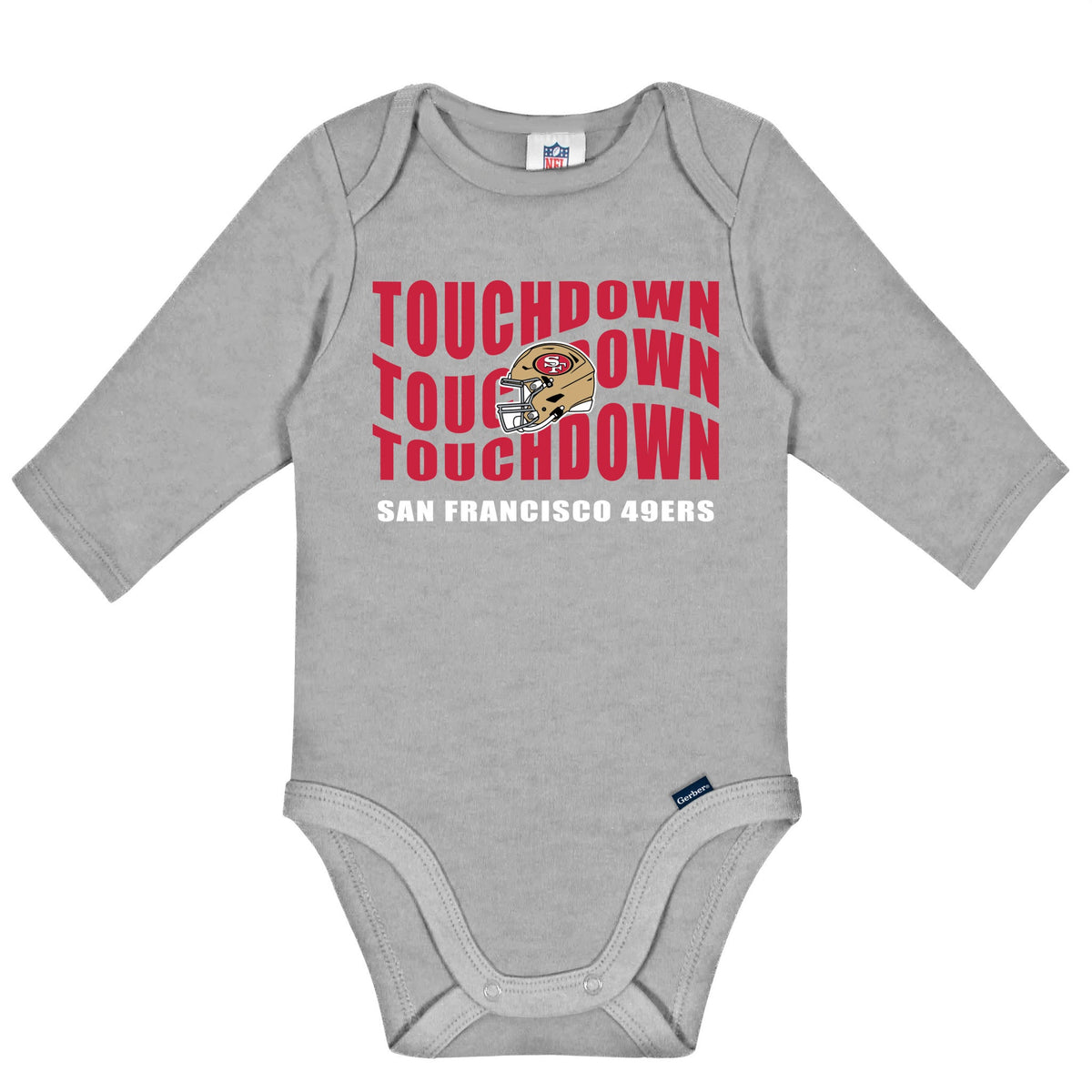 2-Pack Baby Boys 49ers Long Sleeve Bodysuit Set, view 2