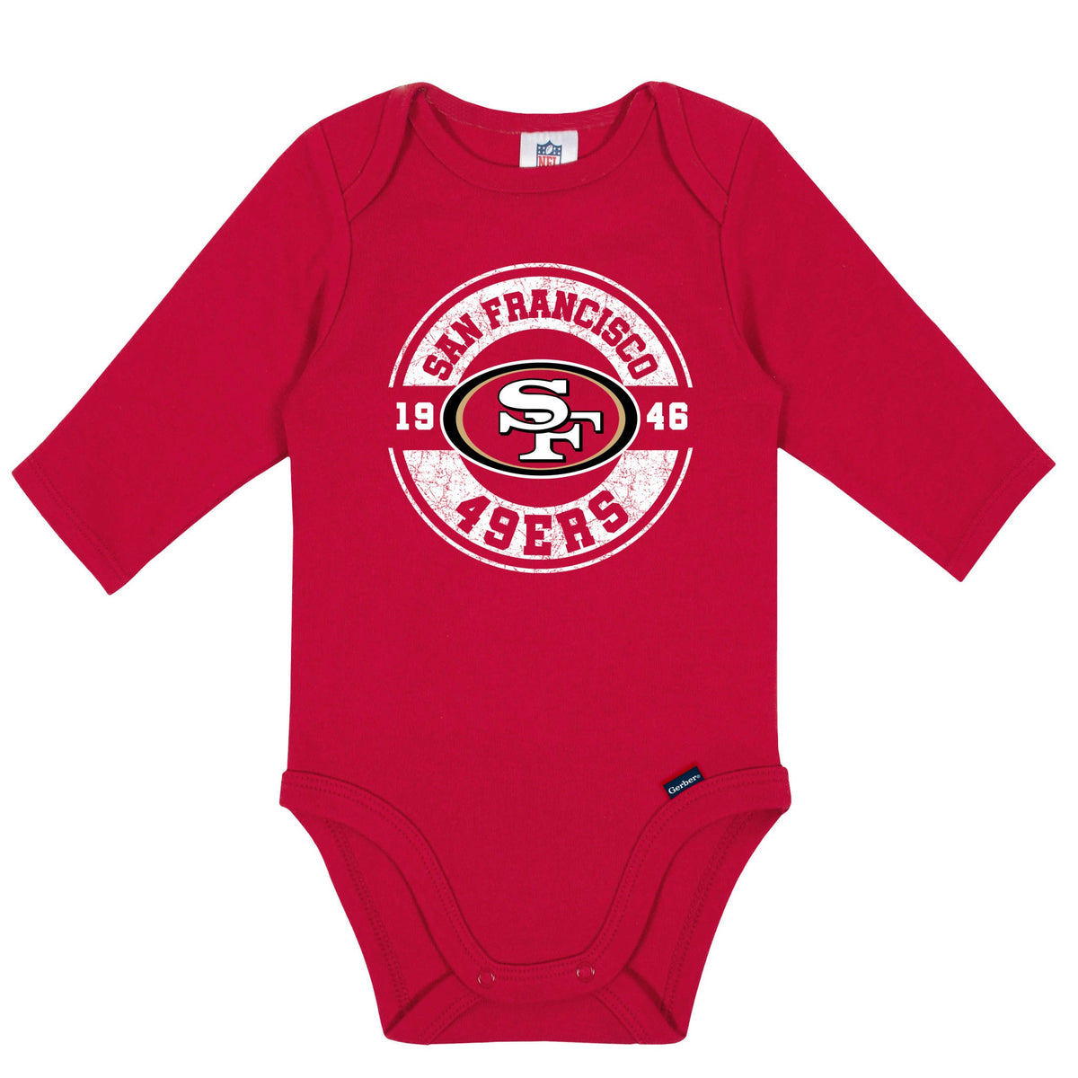 2-Pack Baby Boys 49ers Long Sleeve Bodysuit Set, view 3