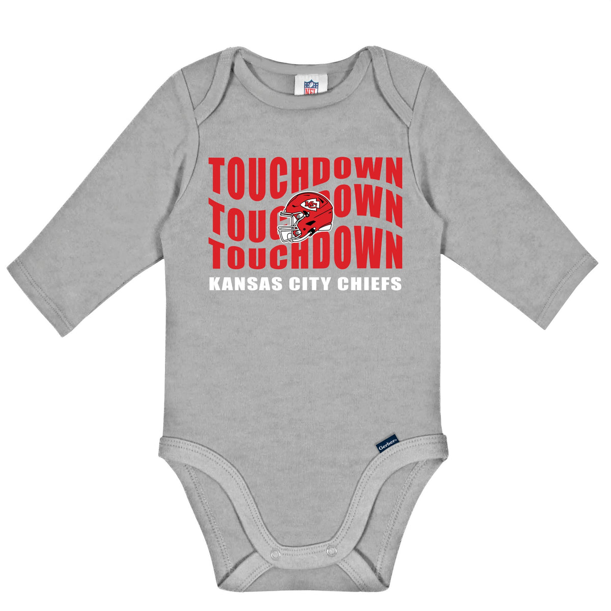 2-Pack Baby Boys Kansas City Chiefs Long Sleeve Bodysuit Set, view 3