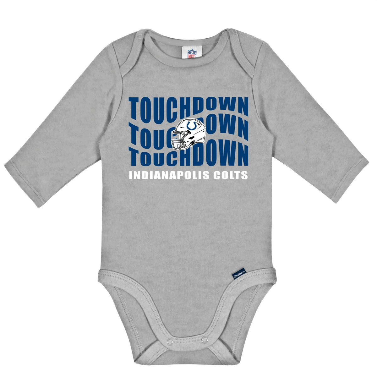 2-Pack Baby Boys Indianapolis Colts Long Sleeve Bodysuit Set, view 2