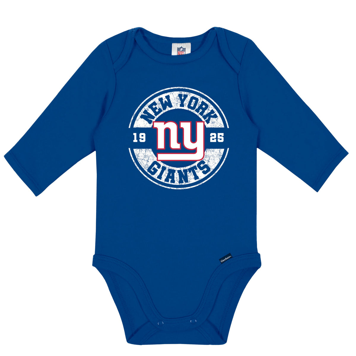 2-Pack Baby Boys New York Giants Long Sleeve Bodysuit Set, view 3