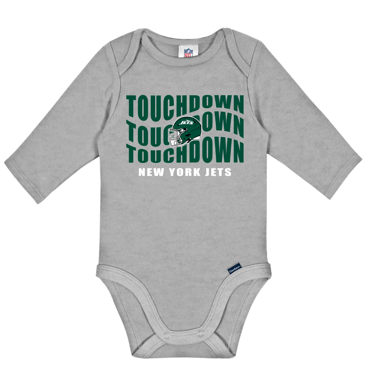 2-Pack Baby Boys New York Jets Long Sleeve Bodysuit Set, view 2