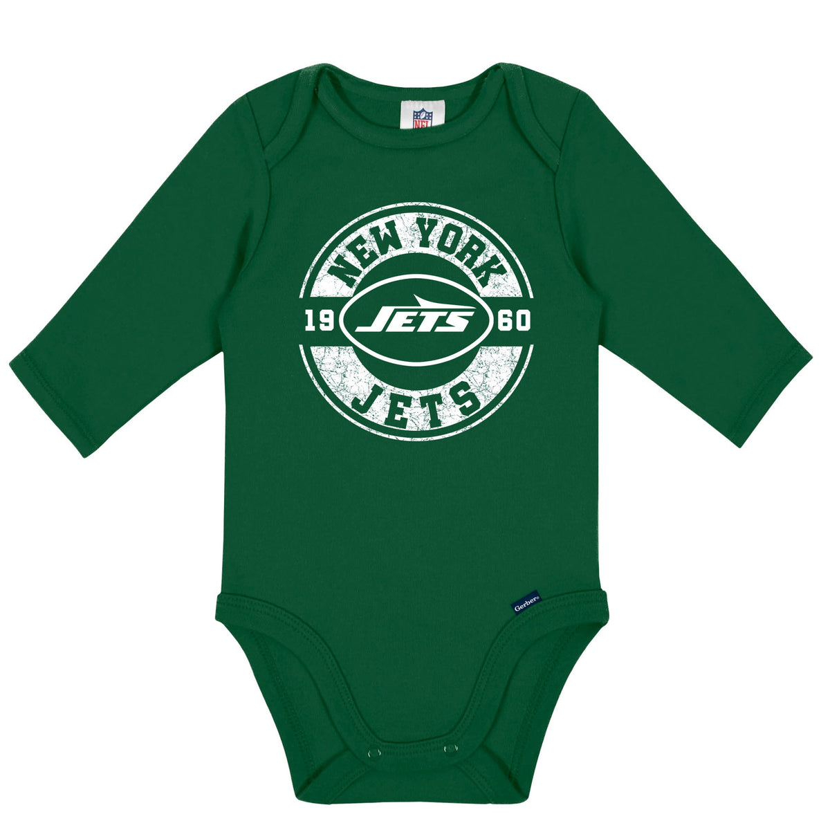 2-Pack Baby Boys New York Jets Long Sleeve Bodysuit Set, view 3