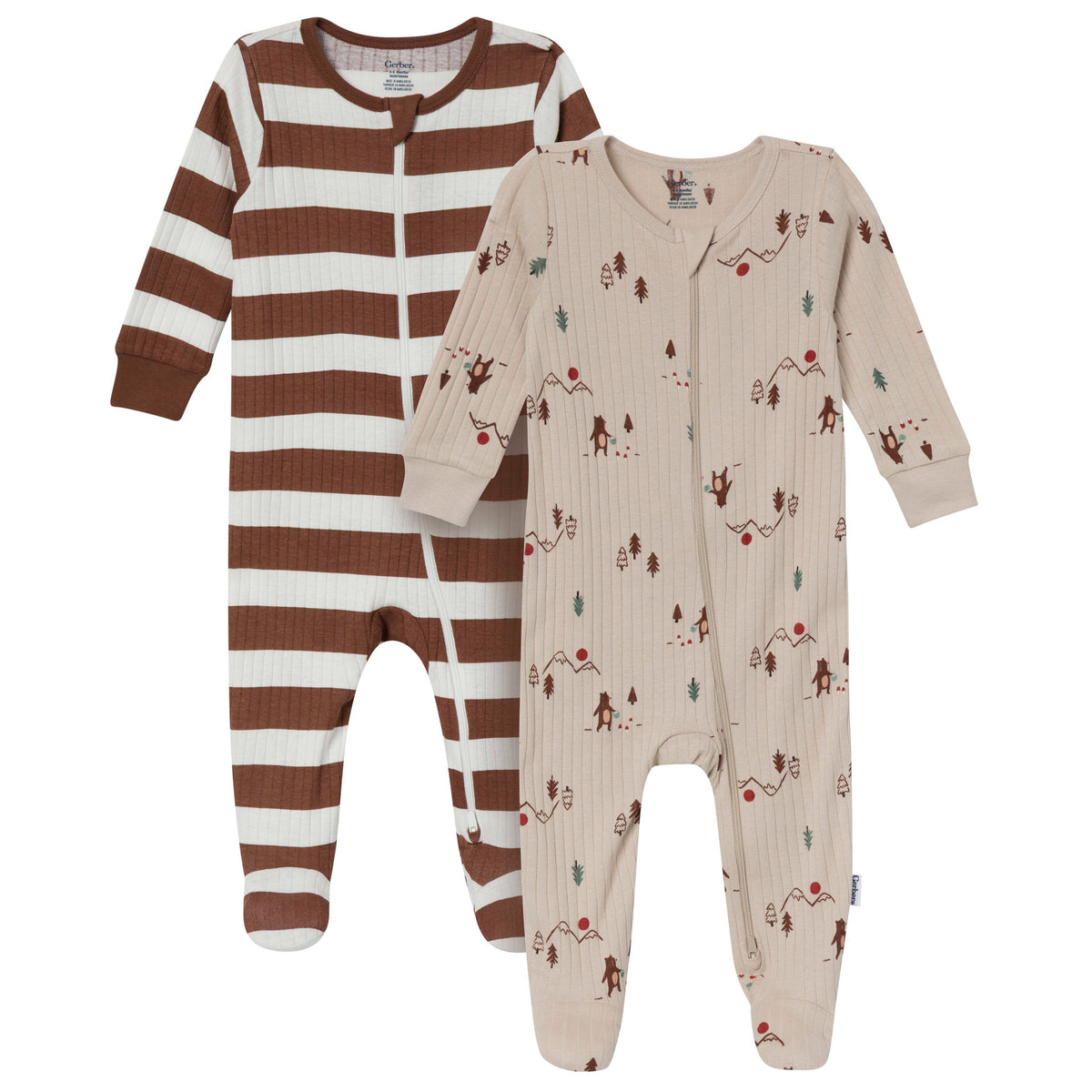 2-Pack Baby Boys Bears Sleep 'N Play