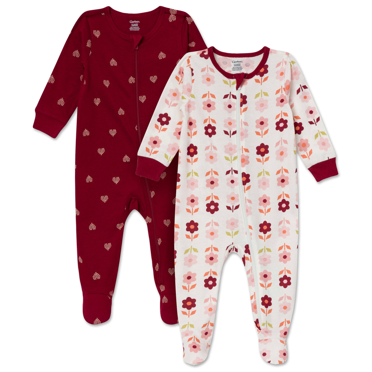 2-Pack Baby Girls Fall Love Sleep 'N Play
