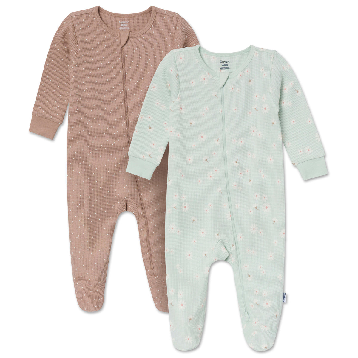 2-Pack Baby Girls Daisies Sleep 'N Play