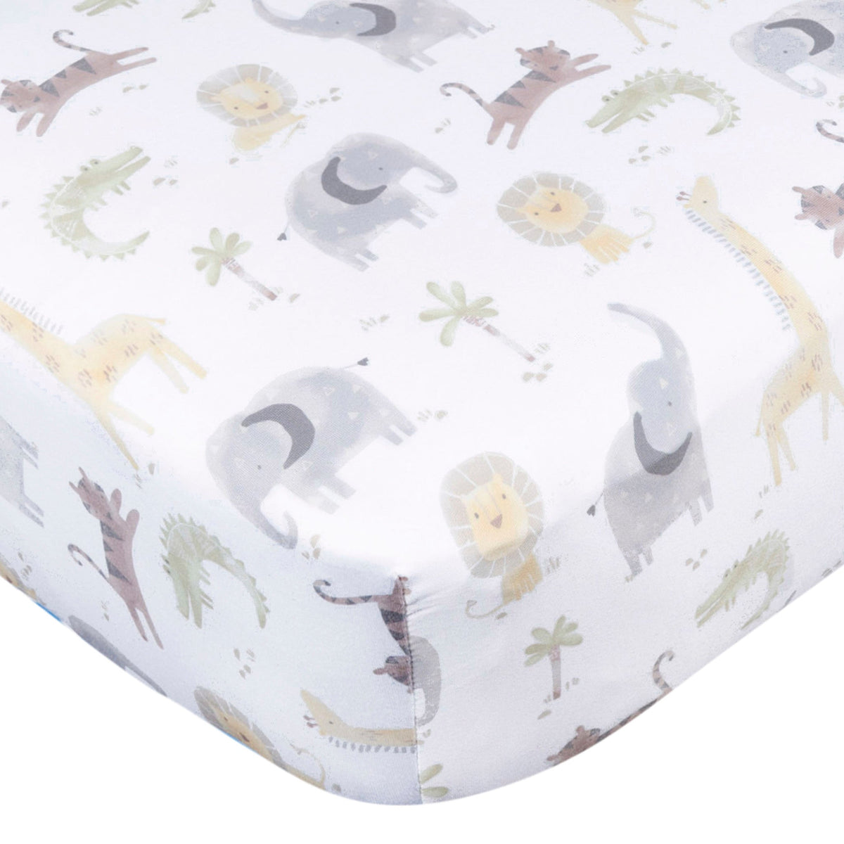 2-Pack Baby Neutral Animal Geo Crib Sheet, view 2