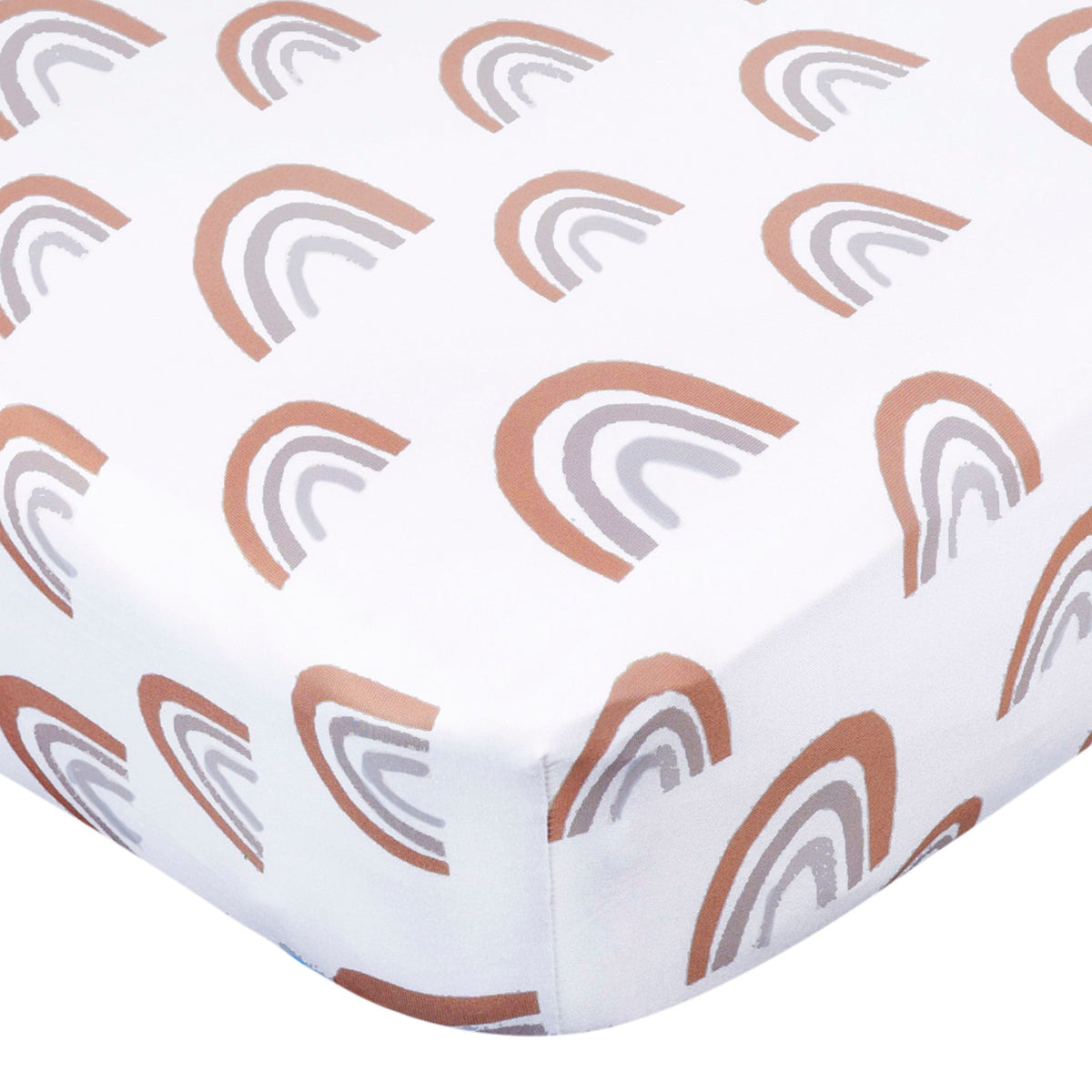 2-Pack Baby Neutral Boho Rainbow Crib Sheet, view 2