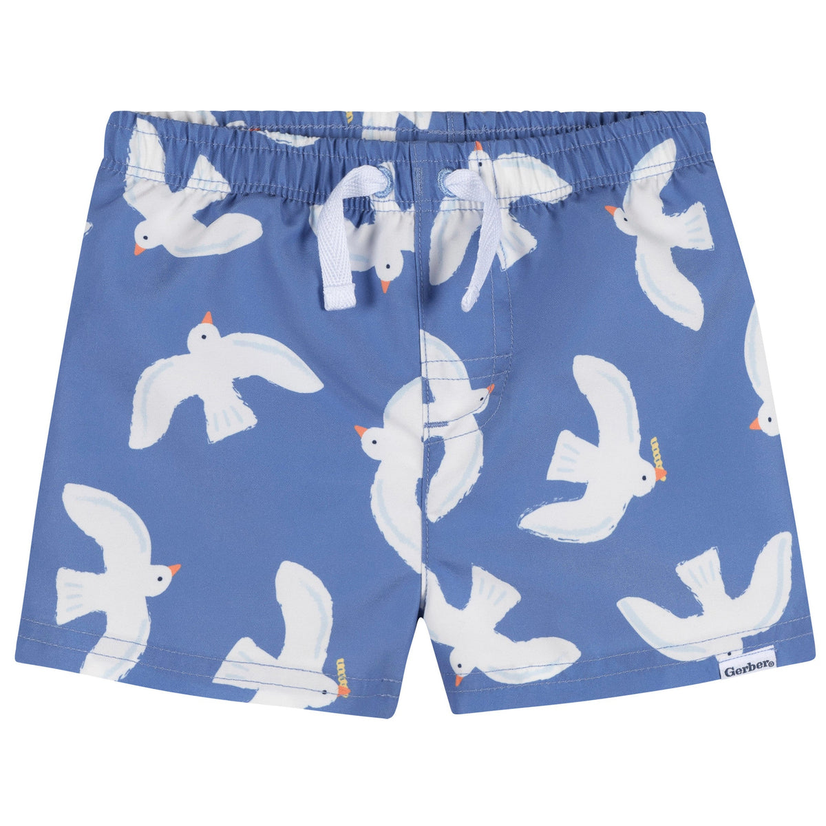 2-Piece Baby & Toddler Boys Blue Birds Rashguard & Trunks Set, view 4