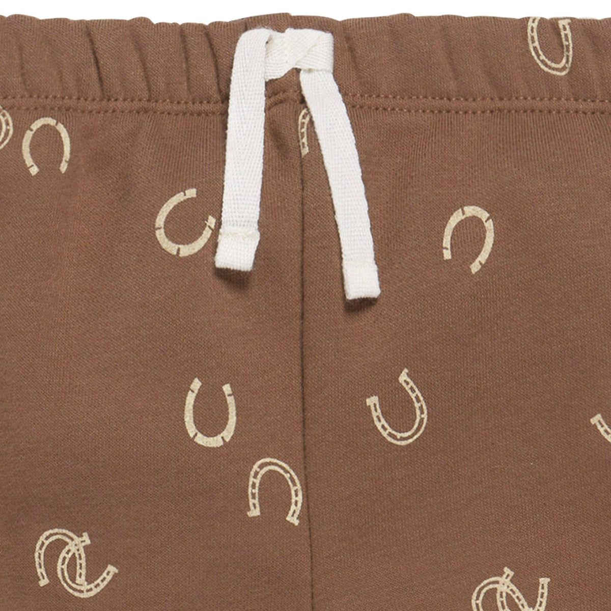 2-Piece Baby & Toddler Boys Brown Horseshoe Fleece Outfit Set, view 6