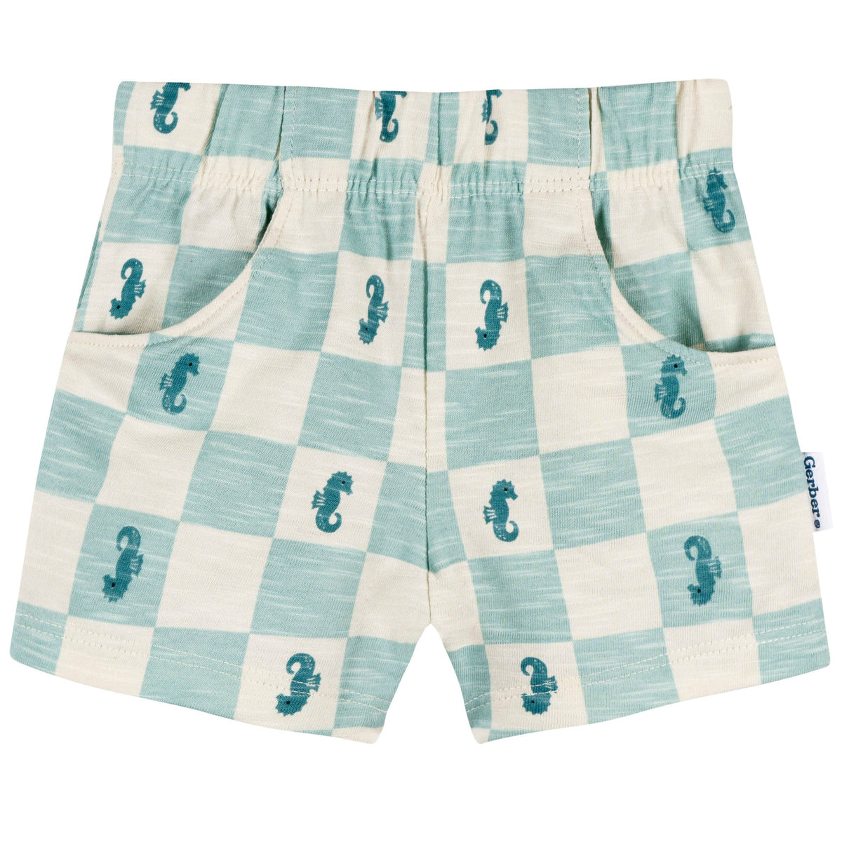 2-Piece Baby & Toddler Boys Green Seahorse T-Shirt and Shorts Set, view 4