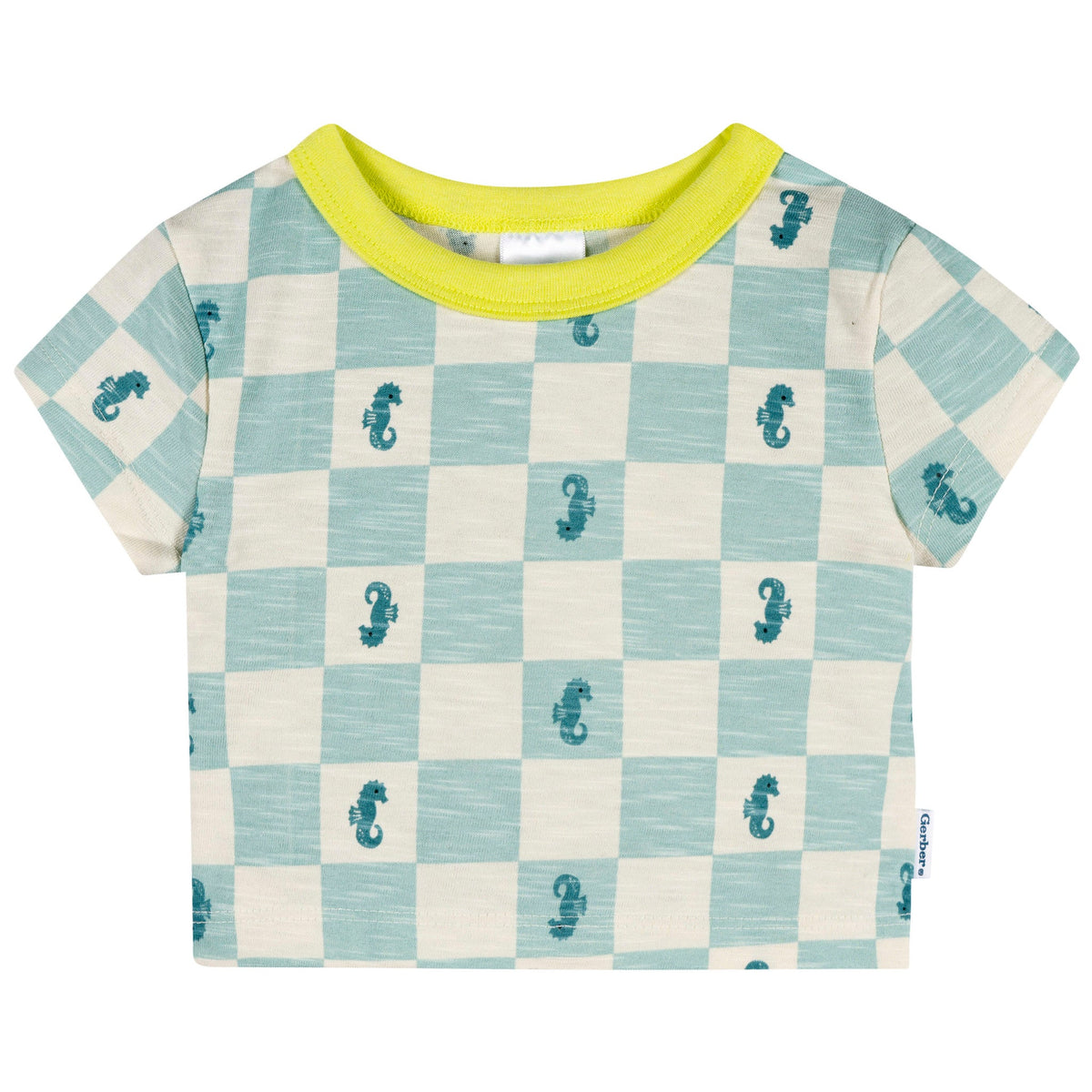 2-Piece Baby & Toddler Boys Green Seahorse T-Shirt and Shorts Set, view 2