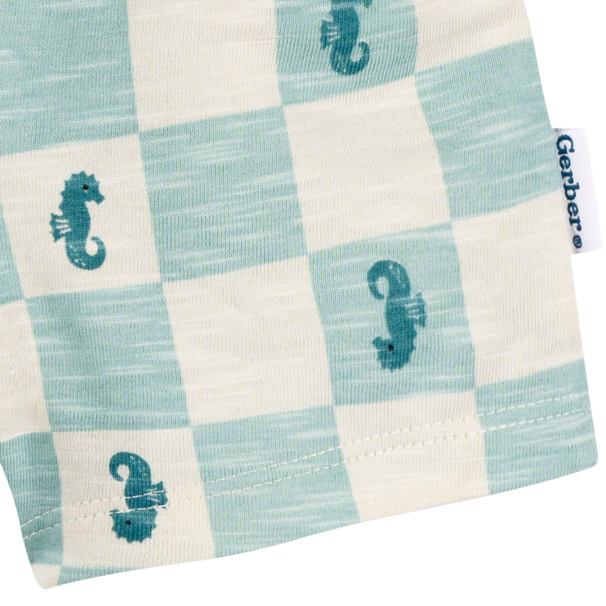 2-Piece Baby & Toddler Boys Green Seahorse T-Shirt and Shorts Set, view 6