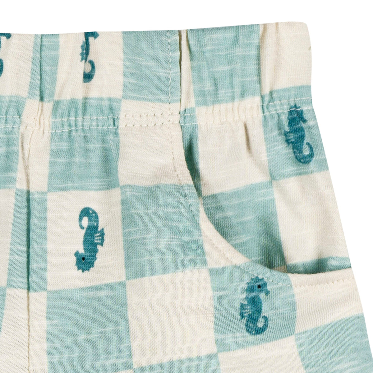 2-Piece Baby & Toddler Boys Green Seahorse T-Shirt and Shorts Set, view 5