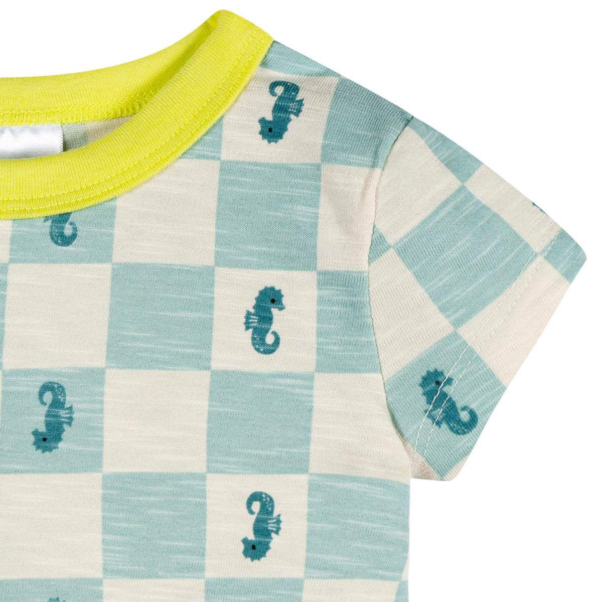 2-Piece Baby & Toddler Boys Green Seahorse T-Shirt and Shorts Set, view 3