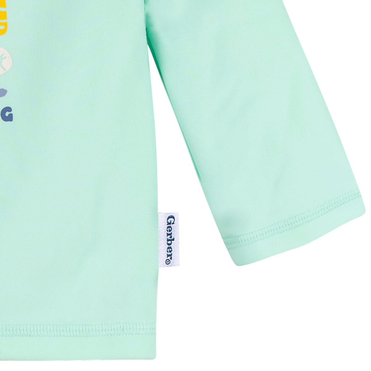 2-Piece Baby & Toddler Boys Green Stamps Rashguard & Trunks Set, view 3