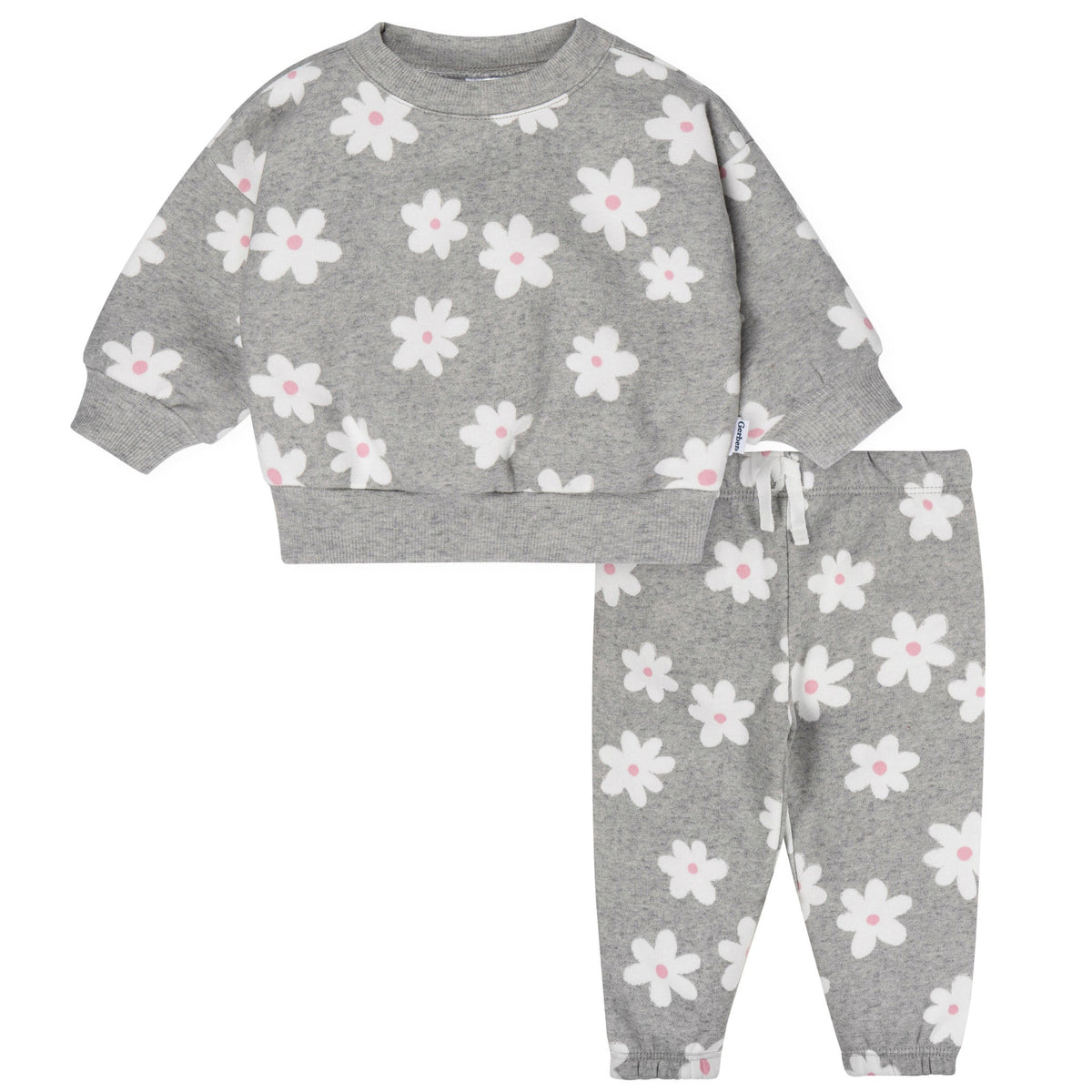 2-Piece Baby & Toddler Girls Big Daisies Fleece Outfit Set