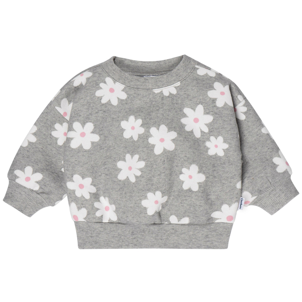 2-Piece Baby & Toddler Girls Big Daisies Fleece Outfit Set, view 2
