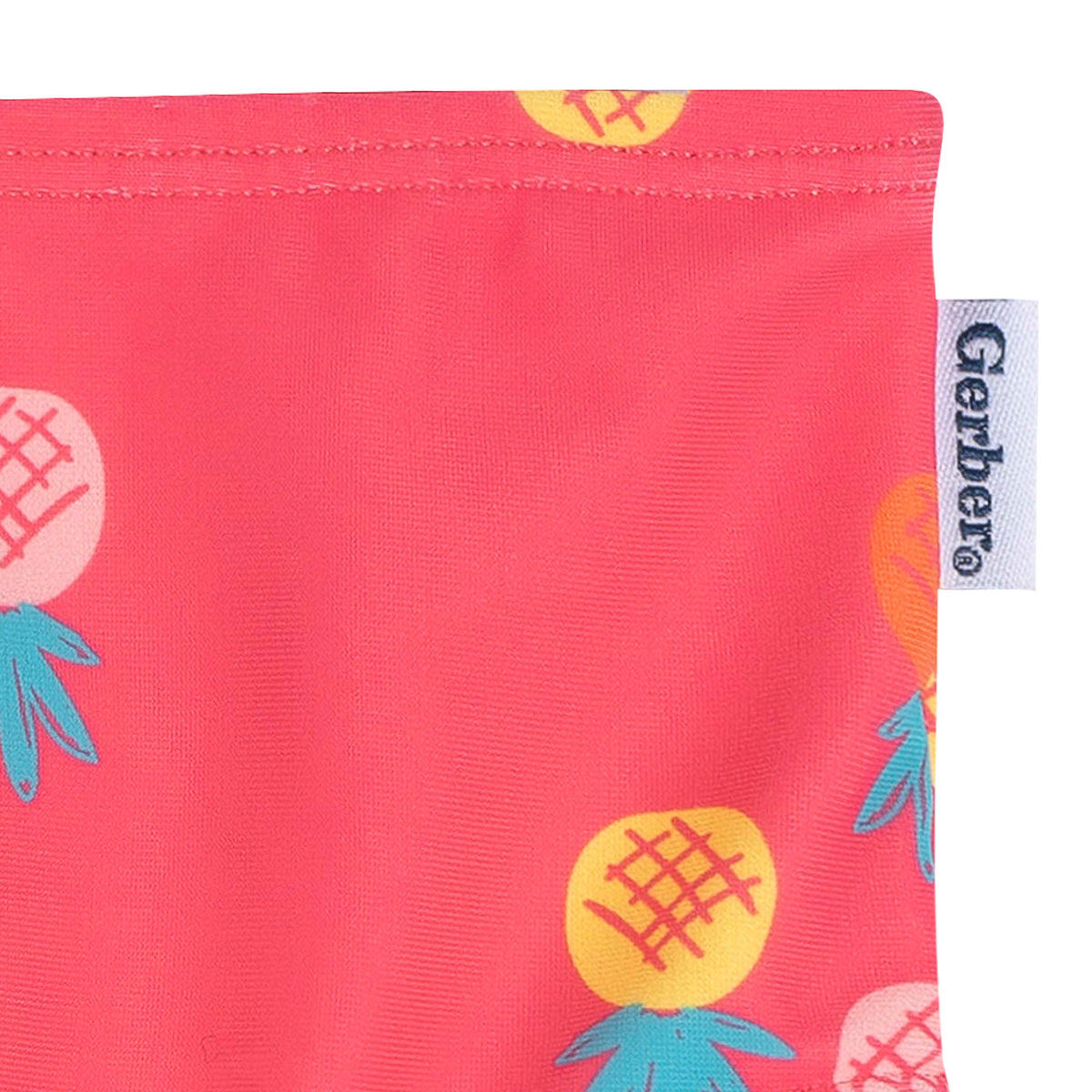 2-Piece Baby & Toddler Girls Pink Pineapple Rashguard and Bottoms, view 5
