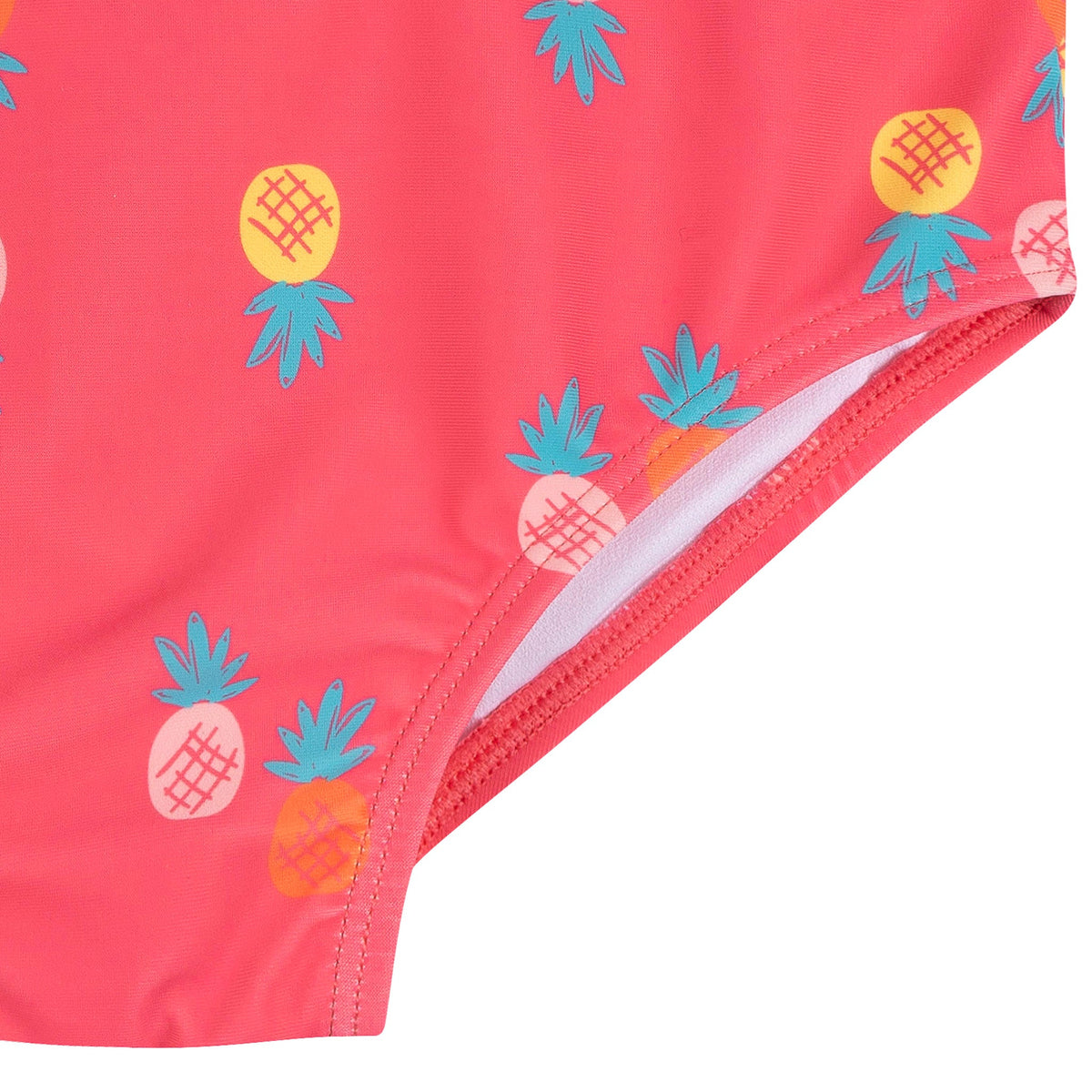 2-Piece Baby & Toddler Girls Pink Pineapple Rashguard and Bottoms, view 6