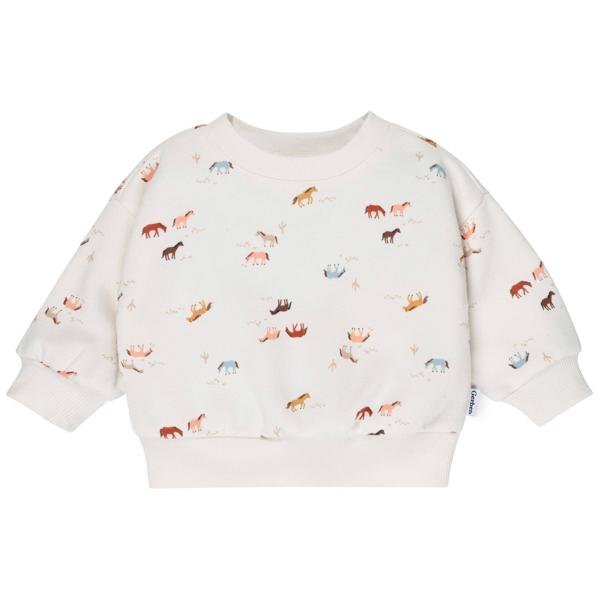 2-Piece Baby & Toddler Girls Western Horses Fleece Outfit Set, view 2