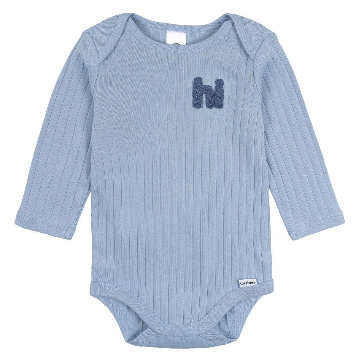 2-Piece Baby Boys Blue Bodysuit and Pant Set-Gerber Childrenswear Wholesale