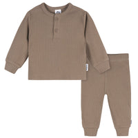 2-Piece Baby Boys Leafless Tree Top and Active Pant Set